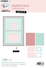 Studio Light - Cutting Dies - Essentials - Stitched A6