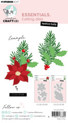 Studio Light - Essentials Cutting Dies - Festive Holly