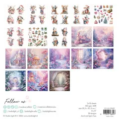 Studio Light - 8x8 Collage Paper Pad - Candy Christmas