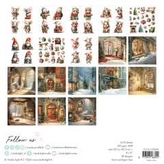 Studio Light - 8x8 Collage Paper Pad - Classic Christmas