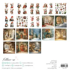Studio Light - 8x8 Collage Paper Pad - Classic Christmas