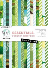 Studio Light - A5 Designer Paper Pad - Friendz - Stone in a Pond