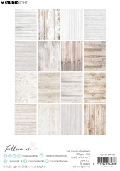 Studio Light - A5 Designer Paper Pad - Friendz - White Wood