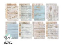 Studio Light - A5 Designer Paper Pad - Friendz - Shabby Wood