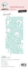 Studio Light - Masks / Stencils - Essentials Mask Nr. 408 - Numbers