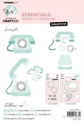 Studio Light - Stamp and Cutting Die - Essentials Nr. 90 - Telephone