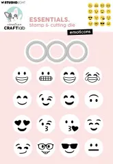 Studio Light - Stamp and Cutting Die - Emoticons