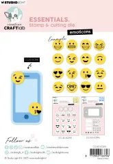 Studio Light - Stamp and Cutting Die - Emoticons