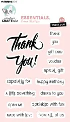 Studio Light - Clear Stamps - Essentials Nr. 911 - Thank You