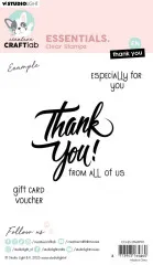 Studio Light - Clear Stamps - Essentials Nr. 911 - Thank You