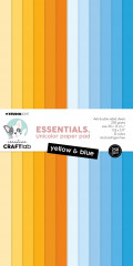 Studio Light - Unicolor Paper Pad - Essentials Nr. 178 - Yellow & Blue