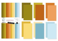 Studio Light 6x12&quote; Unicolor Paper Pad - Essentials Nr. 380 - Cosy Autumn