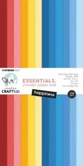 Studio Light 6x12&quote; Unicolor Paper Pad - Essentials Nr. 389 - Happiness