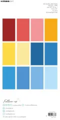 Studio Light 6x12&quote; Unicolor Paper Pad - Essentials Nr. 389 - Happiness