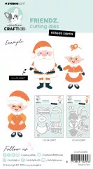 Studio Light Cutting Dies - Friendz Nr. 878 - Misses Santa