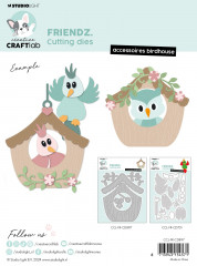 Studio Light Cutting Dies - Friendz Nr. 897 - Accessoires Birdhouse