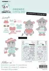 Studio Light Cutting Dies - Friendz Nr. 912 - Accessoires Clothing Girls