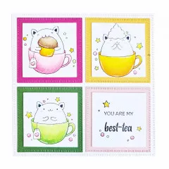 Studio Light Clear Stamps - Friendz Nr. 553 - Cup of Tea (EN)