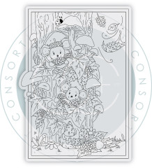Clear Stamps - Tales from Oak Wood - Mice Tree