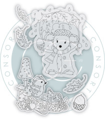 Clear Stamps - Tales from Oak Wood - Falling Leaves