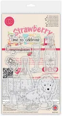 Clear Stamps - Strawberry Tea - Celebrate