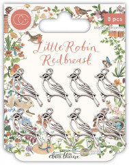 Metal Charms - Little Robin Redbreast