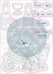 Clear Stamps - Pop The Cork, The Gift Of Giving