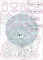 Clear Stamps - Pop The Cork, The Gift Of Giving