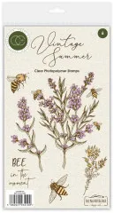 Clear Stamps - Vintage Summer - Bee & Lavender by Olena Kovalova