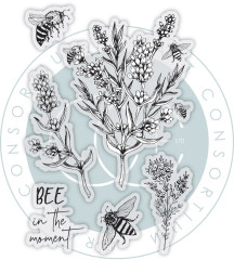 Clear Stamps - Vintage Summer - Bee & Lavender by Olena Kovalova