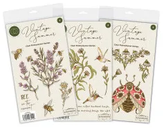 Clear Stamps - Vintage Summer - Bee & Lavender by Olena Kovalova