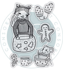 Clear Stamps - Olivia's Christmas Tale - Baking