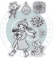 Clear Stamps - Olivia's Christmas Tale - Presents