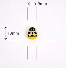 Adhesive Wooden Bees - Let Spring