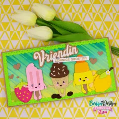 CarlijnDesign Cutting Dies - Popsicle Smiles