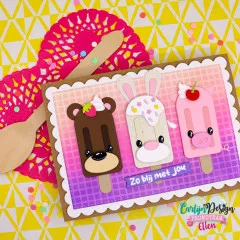 CarlijnDesign Cutting Dies - Popsicle Smiles