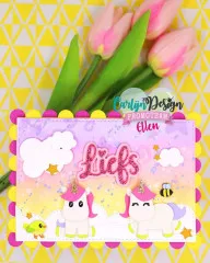 CarlijnDesign Cutting Dies - Magic Unicorn by Jocelijne Design