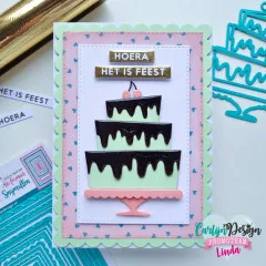 CarlijnDesign Cutting Dies - Birthday Card XL