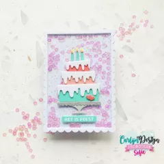 CarlijnDesign Cutting Dies - Birthday Card XL