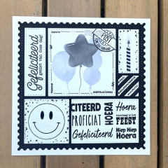 CarlijnDesign Cutting Dies - Vierkant Venster Postage