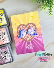 CarlijnDesign Cutting Dies - Zeemeermin Hart