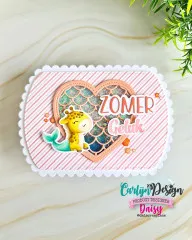 CarlijnDesign Cutting Dies - Zeemeermin Hart