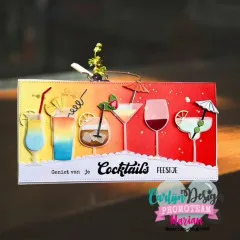 CarlijnDesign Cutting Dies - Beer, Wine and Cocktails XL