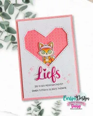 CarlijnDesign Cutting Dies - Heart Bonbon box by DaisCreaPlace