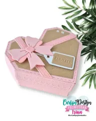 CarlijnDesign Cutting Dies - Heart Bonbon box by DaisCreaPlace