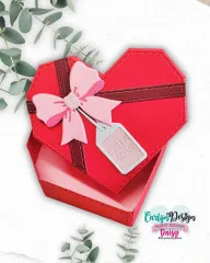 CarlijnDesign Cutting Dies - Heart Bonbon box by DaisCreaPlace
