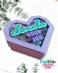 CarlijnDesign Cutting Dies - Heart Bonbon box by DaisCreaPlace