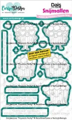 CarlijnDesign Cutting Dies - Popcorn Party