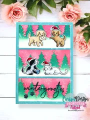CarlijnDesign Clear Stamps - Christmas Friends