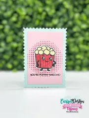 CarlijnDesign Clear Stamps - Popcorn Party by DaisCreaPlace